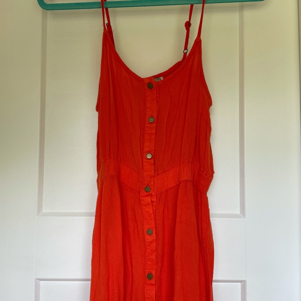 Forever 21 orange maxi dress